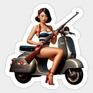 Scooter Girl Sticker